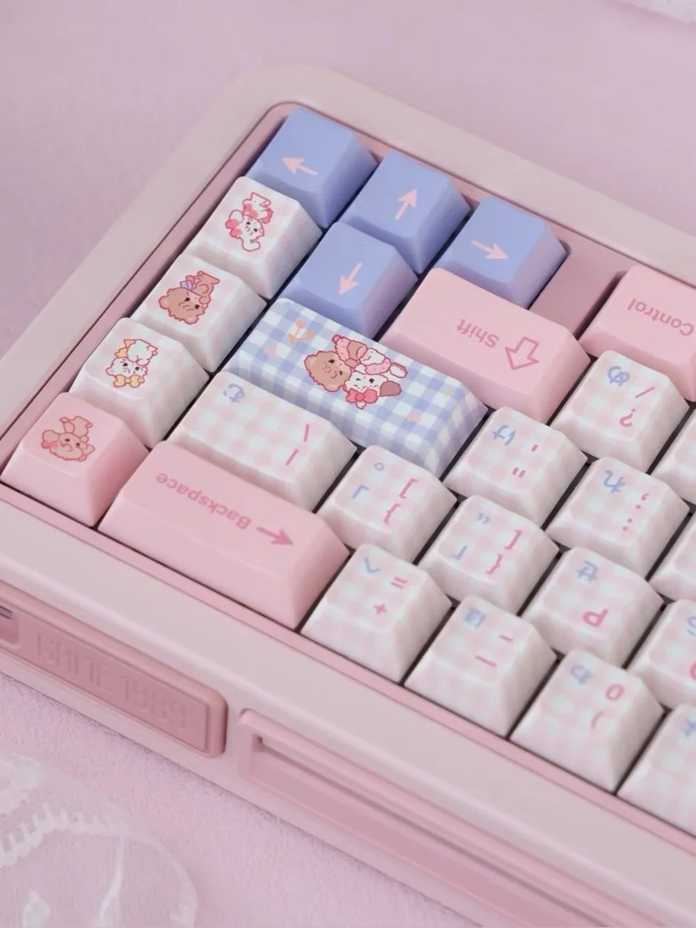 Cute Pink Kitty Cat Themed Mechanical Keycap